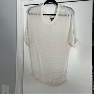 Express White Dolman Mesh Top. Medium